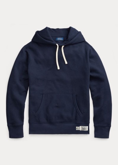Sudaderas Con Capucha Polo Ralph Lauren Hombre Azul Marino - Cotton-Blend-Fleece - WQMGU9657